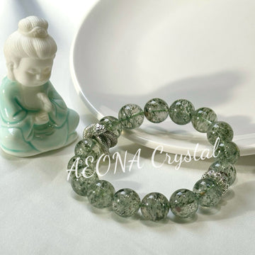 “Spirit of Prosperity” Green Phantom Quartz bracelet