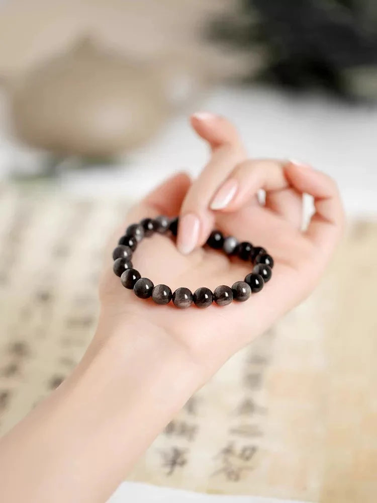 Obsidian Essence | Matte Black Obsidian Energy Bracelet