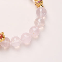 Serene Blossom｜New Chinese Style Delicate Pink Crystal Handchain