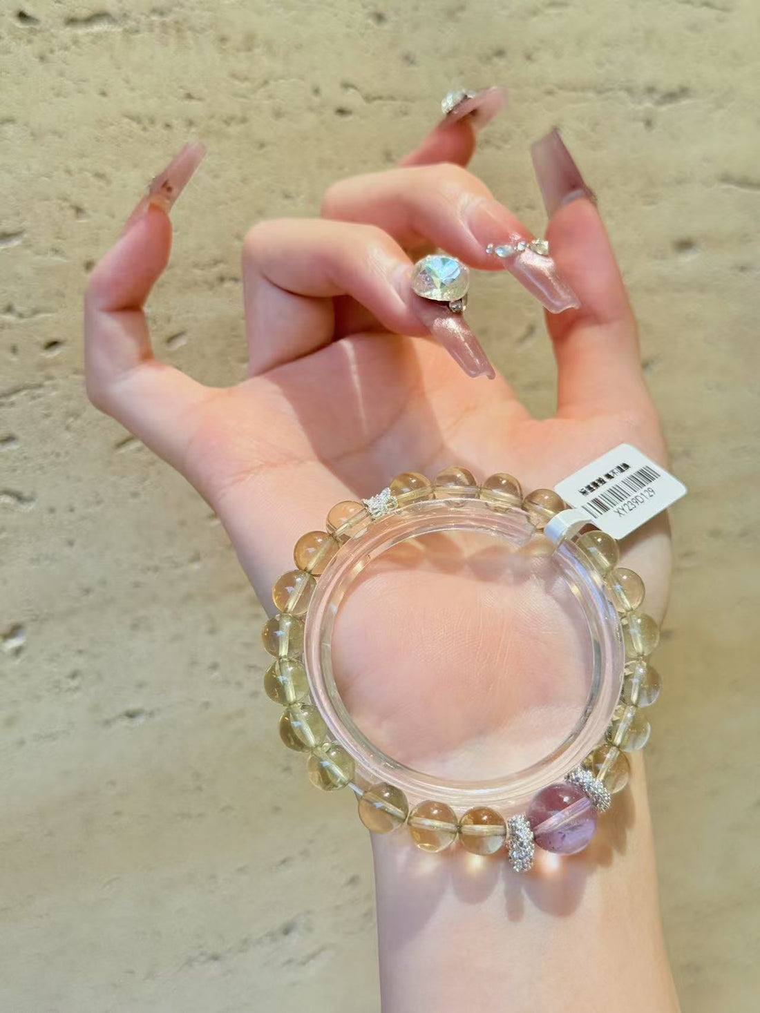 “Lemon &amp; Amethyst Harmony” Bracelet