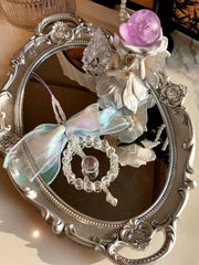White Crystal Charm with Symbolic Meaning