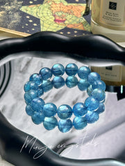 Deep Sea Gaze - Enchanted Azure Blue Sapphire Bracelet