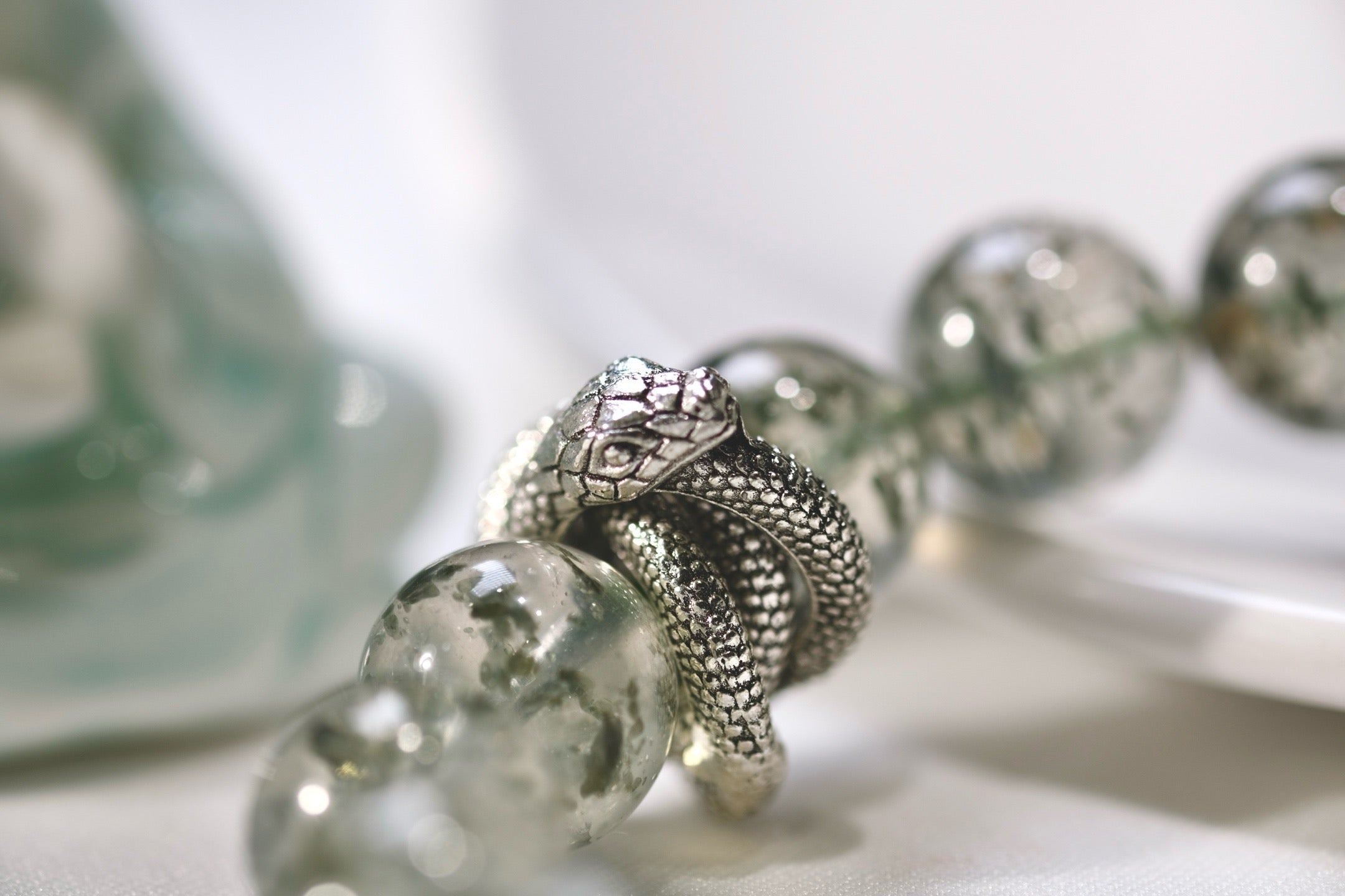 “Spirit of Prosperity” Green Phantom Quartz bracelet