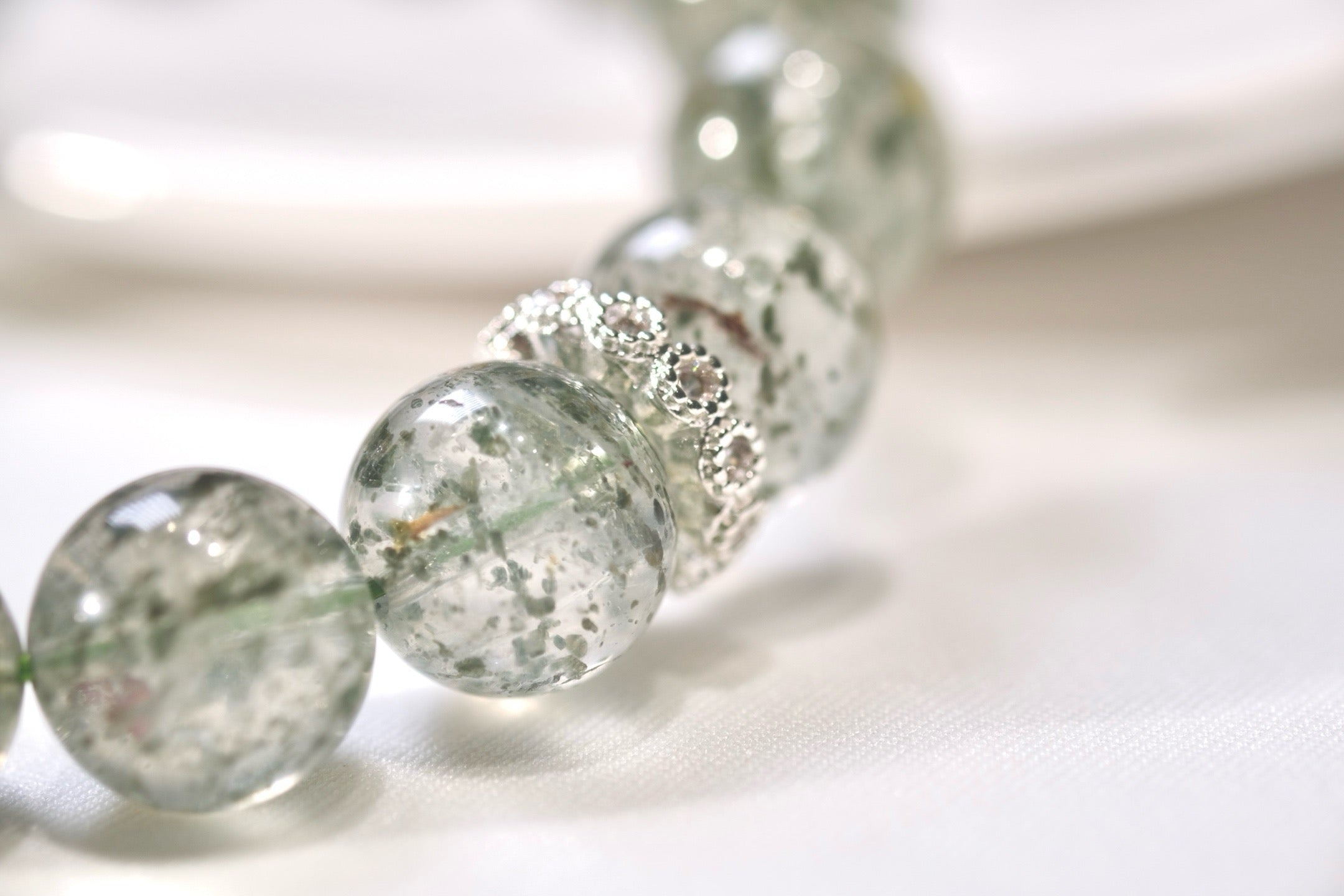 “Spirit of Prosperity” Green Phantom Quartz bracelet