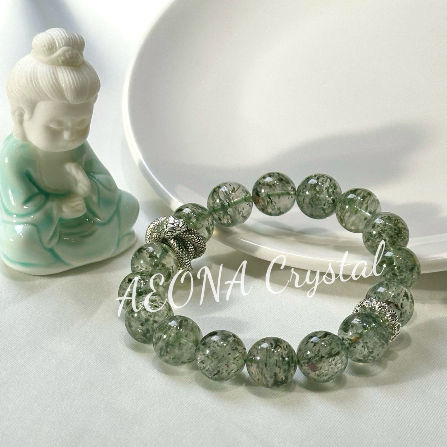 “Spirit of Prosperity” Green Phantom Quartz bracelet