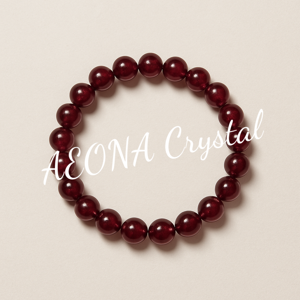 “Heart Glow” Strawberry Quartz Bracelet
