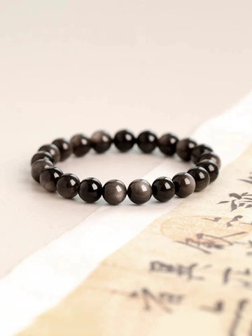 Obsidian Essence | Matte Black Obsidian Energy Bracelet